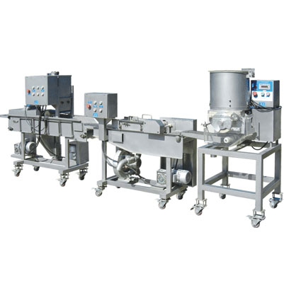 自動肉餅魚餅生產線